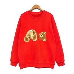 sudadera con capucha ropa de diseñador para niños suéter para niños ropa de bebé Marca de manga larga ropa para niños pequeños Patrón de oso niñas niños fasion diseño Primavera otoño invierno vestir rojo negro