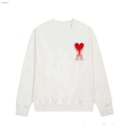 Sweat à capuche Homme et Femme Designer Amis Paris Pull à capuche de qualité brodé rouge amour hiver col rond pull couple sweats Pat F7 Hj7d