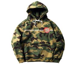 Sweat à capuche hommes skateboard surf Camouflage lettre impression pur coton pull à capuche mode Hip hop pull nouveau style1476382