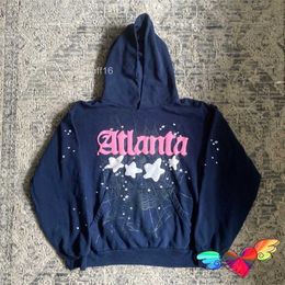 Hoodie Mens Hoodies Navy Blue Atlanta Men Women Pink Young Thug Hip Hop Sweatshirt Star Pullovers Urug