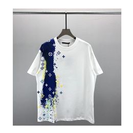 Camiseta para hombres más camisetas Polos de camiseta redonda de cuello de talla grande bordado y estampado de estilo polar de verano con algodón puro de algodón de algodón xs-s-m-l-xl camiseta hombres tops aw aw