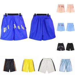 2024 Heren Palmen Shorts Shorts Damesontwerpers Korte broek Letter Afdrukstrip Webbing Webbing Casual vijfpunts kleding Zomerstrand kleding