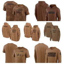 Hoodie Washington''Commanders''Men Dames Jeugd''Bruin 2023 Salute To Service Club Pullover Hoodie