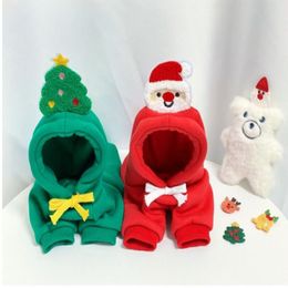 Sweats à capuche de Noël pour chien - Vêtements d'hiver chauds pour chien - Manteau pour chiot - Vêtements de Noël pour petits et moyens chiens - Tenue pour chiot Xs2xl