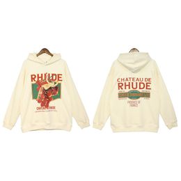 Sweats à capuche Sweat à capuche Old Wash Broderie Lâche Cordon Stretch Athleisure Épais Vintage High Street Hip Hop Couple Pulls à capuche S-XL