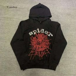 Hoodies Designer Mens Pulstover rojo Sp5der Young Thug 555555 HOPEDIAS DEL ANGE Men Womens Bordie Spider Spider Web Sweatshirt Tamaño S/M/L/XL 140