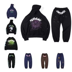 Sweats à capuche Designer Mens Pull Rouge Sp5der Young Thug 555555 Angel Sweats à capuche Hommes Femmes Sweat à capuche brodé Spider Web Sweat Joggers Taille S / M / L / XL