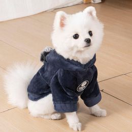 Sudadera con capucha suéter cachorro suéter de invierno jersey bulldog francés prenda adecuada para ropa de mascotas nacionales pequeñas y medianas de tamaño mediano