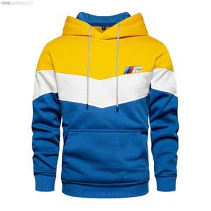 Sudaderas con capucha Moda Bmw m Marca Costura Sudadera con capucha Suéter de los hombres Deportes y ocio Impresión 2023 Hombres / mujeres Xs-4xl