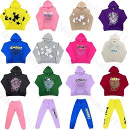 Hoodies for Men Spide Pantalons pour hommes Sweatshirts Spider Sweat 555 Femmes de survêtement Hip Hop Fallow Sports Suit Streetwear Pullover Sweat à capuche Spider