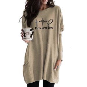 Hoodies für Frauen Langarm Casual Tasche FAITH Briefe Drucken Tops Kawaii Sweatshirt Femmes Hoodies Lustige Drucken Weibliche LJ201103