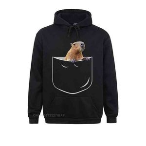 Hoodies hoodies pocket capybara shirt grappig in cadeau t -shirt aangepaste hoodies nieuwjaarsdag mannelijke sweatshirts 3D geprinte kappen