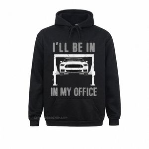hoodies Hoods Garage Is My Office Hoodie Monteur Gift Auto Mechanica Tee Vaderdag Lg Sleeve Heren Sweatshirts Normaal Oversized m6aO#