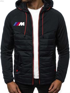 Hoodies heren hoodies voor BMW Power M1 auto -print lange modehoes met truien man's jas ritssluiting kleren