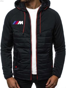 Sweats à capuche pour hommes pour Bmw Power M1 Car Print manches longues à la mode avec des chandails Veste pour homme Zipper Vêtements