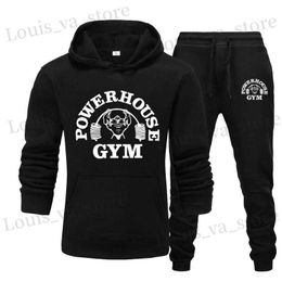 Sweats à capuche Ensembles de vêtements de sport pour hommes Survêtement décontracté Hommes 2 pièces Sweat + Pantalon de survêtement Costume 2020 Automne Hiver À Capuche Haut Épais Homme T230821