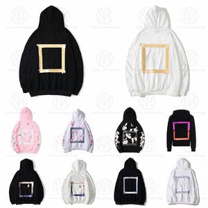 Sudaderas con capucha para hombre para mujer moda streetwears hombre s jersey sudaderas de invierno sueltas con capucha offs diseñadores ropa alta1 calidad calle impresión sudaderas con capucha blancas