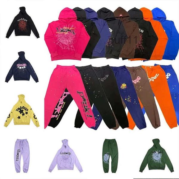 Sweats à capuche Rose Survêtements pour hommes Ensembles de créateurs Pantalons Veste Sweat-shirt décontracté Sp5der Young Thug 555555 Set Joggers Cheap Loe 7I0V