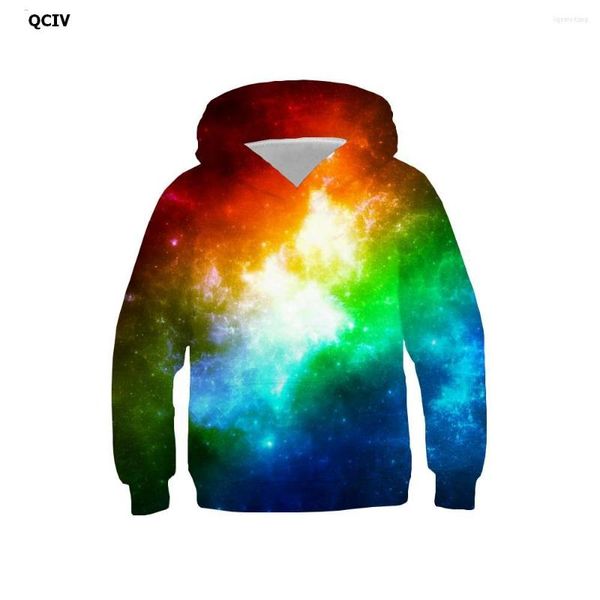 Sudaderas QCIV 3d Galaxy Sudaderas Niño Nebulosa Sudadera Con Capucha Impresión Colorida Sudadera Con Capucha Anime Espacio Con Capucha Casual Unisex Divertida Moda De Otoño