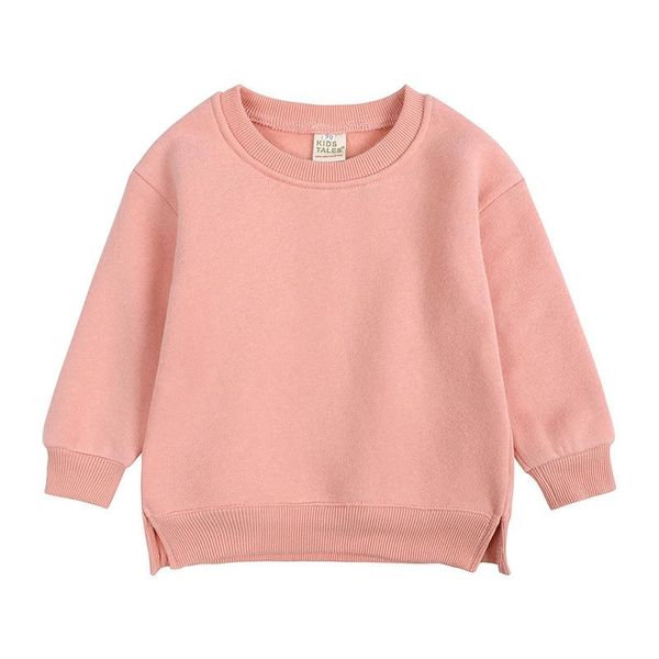 Hoodies Sweatshirts Arrivée Soild Pour Filles Automne Hiver Vêtements Coton Épais Enfants Chandails Tops BoysHoodies