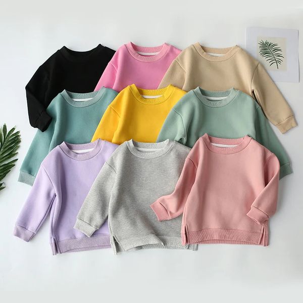 Sudaderas con capucha Sudaderas Otoño Invierno Bebé Ropa cálida Niños Camisa de manga larga Fleece Girl Sudadera con capucha Jumper Niños Jersey Sudadera para niños 231020