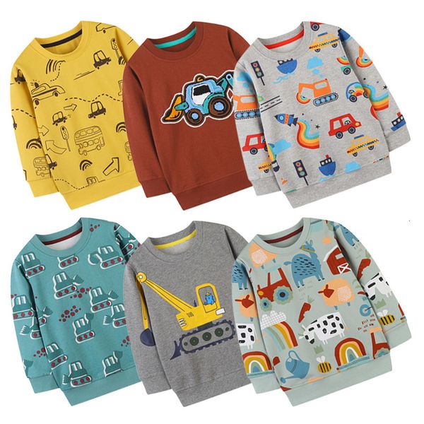 Hoodies Sweats Garçons Cartoon Pelle Jumper Top 2023 Printemps Automne Enfants Sweat À Manches Longues Coton Pull Enfants Vêtements Dropship 230729