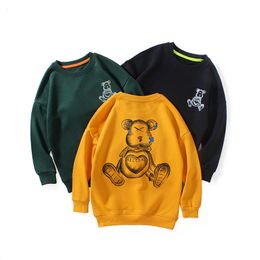 Sweats à capuche Sweats Garçons CrewNeck SpringAutumn Mode Enfants Imprimer Cartoon Tops Pour Enfants 6 8 10 12 14 Ans Porter 230801