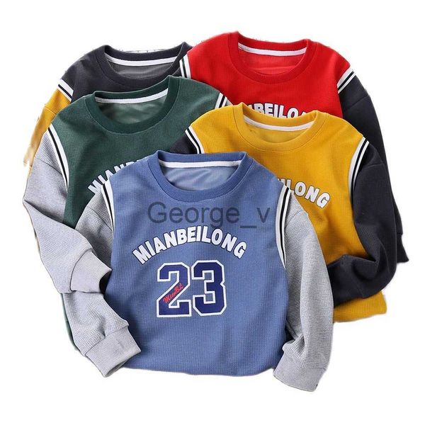 Sudaderas con capucha Sudadera con capucha para niños Otoño Invierno Nuevos Niños Niñas Sudadera deportiva informal Top Cu Versión para niños Plugin Camiseta Ropa para niños J230724