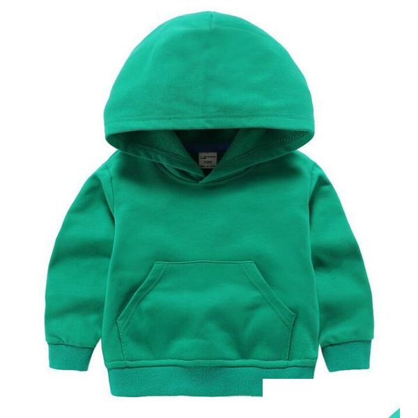 Sudaderas con capucha Sudaderas con capucha para niños Suéter Niños Niños Sólido Bolsillo Ropa cálida Chorlito Sudaderas Otoño Niñas Deportes al aire libre Outw DHQJM