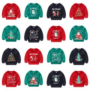 Sweats À Capuche Sweats Noël Chaud Coton Enfants Vacances Cardigan Pull Garçons Filles Sweatershirts Pulls Tops Âge 2 7 Ans 230807