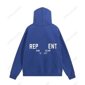 Hoodies sweatshirts Designer Letter Heren Niche Reprreesent Tide Brand Wild High Street Casual American Losse paar Hooded Sweater Sweater Coat Kleding YA1