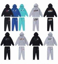 Hoodies sweatshirts Designer Heren Borduurwerk Tracksuits Regenboog handdoek Decoderen Decodering Sportkleding Mannen en vrouwen Pakken Zipperbroek