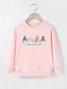 Sweats à capuche Sweats enfants chauds automne et hiver sweat 4-12 ans Polyester dessin animé imprimé haut garçons et filles bons enfants sweat à manches longues L2401