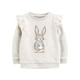 Hoodies Sweatshirts Springen Meter Aankomst Bunny Voor Meisjes Herfst Lente Kleding Katoen kinderen Selling Sport Shirts 230726
