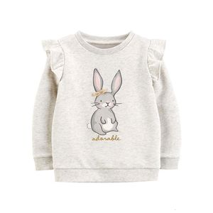 Hoodies Sweatshirts Springen Meter Aankomst Bunny Voor Meisjes Herfst Lente Kleding Katoen Kinderen s Selling Sport Shirts 230802