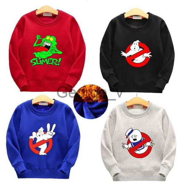 Sweats à capuche Sweats à capuche pour enfants Cartoon Winter Warm Old School T Shirt Enfants Sweats Mode Toddler Cool Boys Manches longues J230724