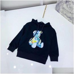 Hoodies Sweatshirts Luxe Designer Kinderen Streetwear Jongens Meisjes Unisex Mode Alfabet Print Gedrukt Plevier Baby Kinderen Casual C Dhtq5