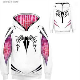 Sweats à capuche Marvel Kid Anime Hoodies Spider Hero Sweatshirts Into the Spider-Verse Cosplay Pull à capuche Venom Hoody Pour garçons filles veste T230720