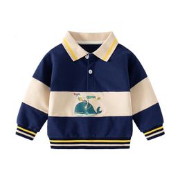 Hoodies Sweatshirts Wal Jungen Kleinkind Jacke Tops Baumwolle Langarm Kinder T-shirts Frühling Herbst Kinder Kleidung 230807