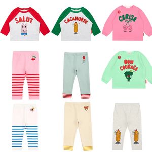 Sweats à capuche Sweatshirts Vêtements d'hiver pour enfants 2023 Printemps et automne BEBE Garçons Filles Dessin animé T-shirt Coton Imprimé Chemise à bascule pour enfants 230909