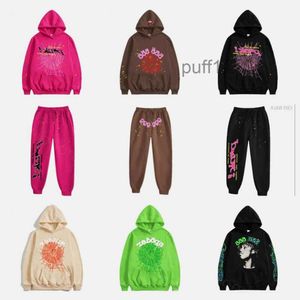 Sweats à capuche Survêtement Tech Set Designer Survêtement Sp5der Young Thug 555555 Hommes Femmes Rose Veste Sweat-shirt Pas Cher Mac 0UYS