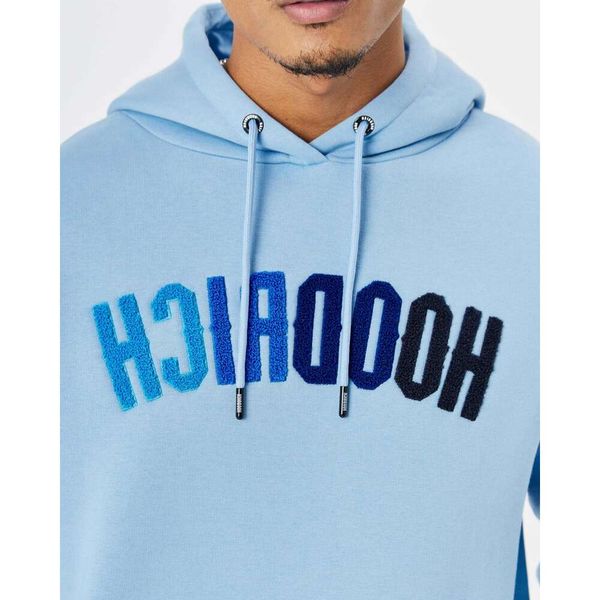 Hoodrich 2023 Deportes de invierno Sudadera con capucha Hoodrich Hombres Chándal Hoodrich Carta Toalla Sudadera de invierno bordada Sudadera con capucha para hombres Chaquetas sólidas azules coloridas 9655