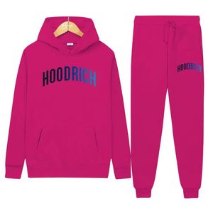 Hoodrich Hoodie 2024Sports Hoodie Hoodie Men Hoodrich Tracksuit Letter Sweet Sweat Winter Winter Sweatie For Men Colorful Blue Solid Vestes 988