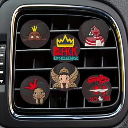 Hook Hanger Black Cartoon Car Air Vent Clip Clips Reserveerconditioner Conditioner Condlet Outlet per voor Office Home Drop Levering OT7CH