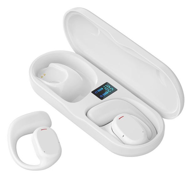 Gancho Auriculares inalámbricos con micrófono Control táctil a prueba de agua Pantalla LED Auriculares Bluetooth para Navidad