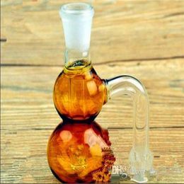 Accesorios de cachimción de calabaza externa bongs de vidrio al por mayor quemador de aceite de vidrio tubería de agua plataformas de aceite fumar, aceite.