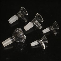 Hookah Accessories Heady Glass Rooking Bowl 10m mm 18 mm mannelijke kom met handgreep voor bubbler Ash Catcher Bong Bowls