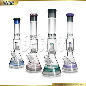 Pipe d'eau Bong Bong Bong Bong Bong 17,3 pouces Percolateur de douche Bong 5 mm d'épaisseur Base de borosilicate haut de borosilic