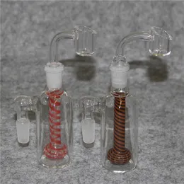 Narguilé bang Ash Catcher Bras de filtre à 90 degrés Arbre Perc 14mm 18mm d'épaisseur Ashcatcher Percolateur Glass AshCatchers