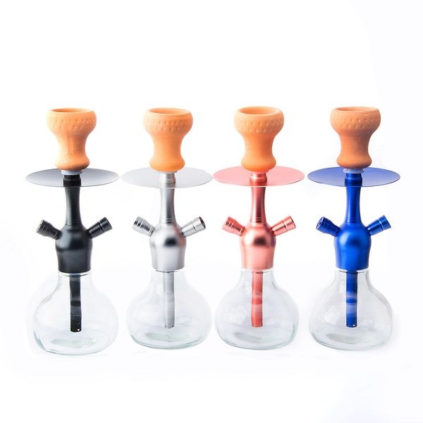 Hookah Triangle Inline Acrylic Bong Recycler Shisha Juego de tuberías de agua Tubos de plástico individuales